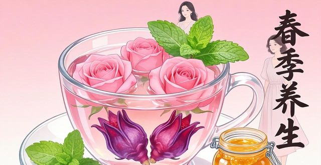 6款玫瑰养生茶配方，女生春日喝出好气色好心情