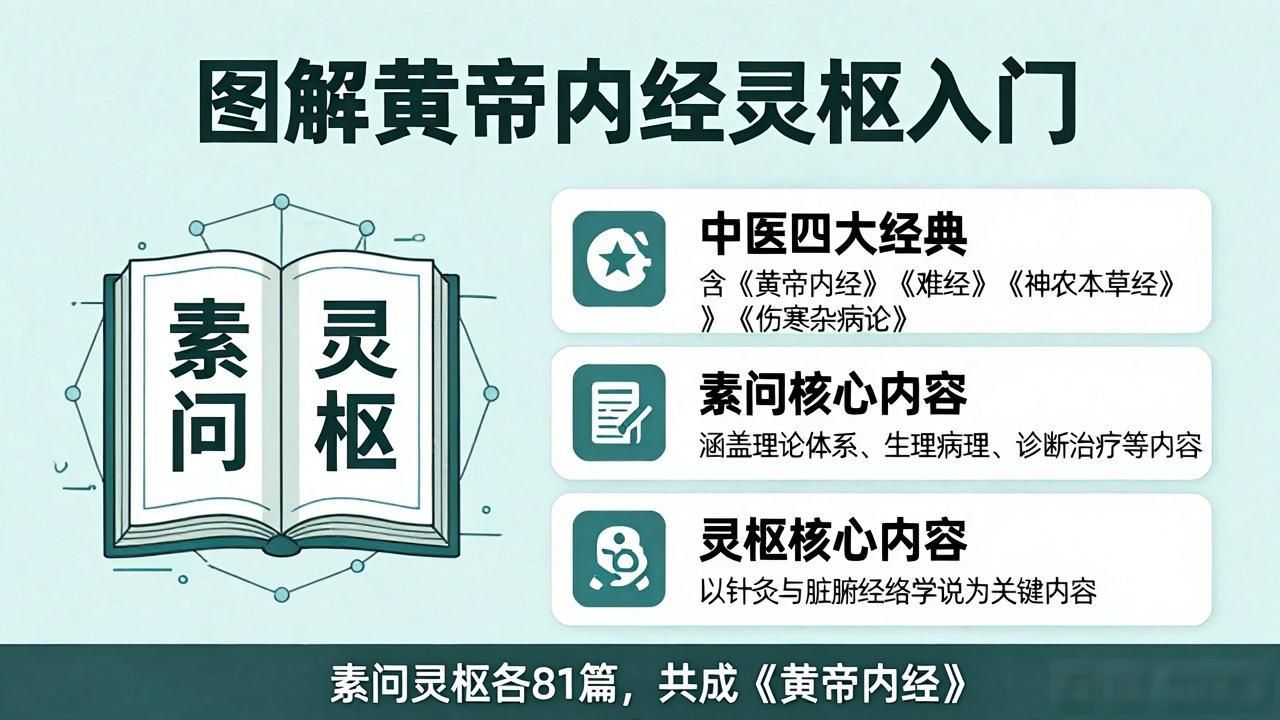 图解黄帝内经灵枢,针灸经络入门也能看懂