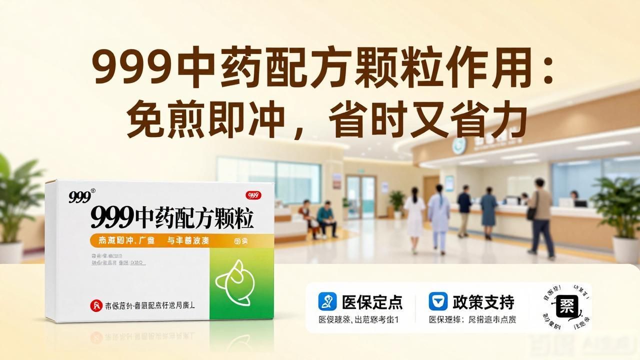 999中药配方颗粒作用:免煎即冲,省时又省力