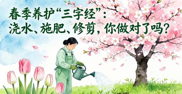 春季养护“三字经”:浇水、施肥、修剪,你做对了吗?