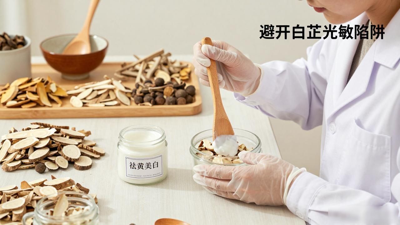 中药祛黄美白面膜,自制前必看!避开白芷光敏陷阱