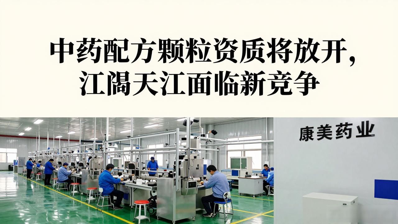中药配方颗粒资质将放开,江阴天江面临新竞争