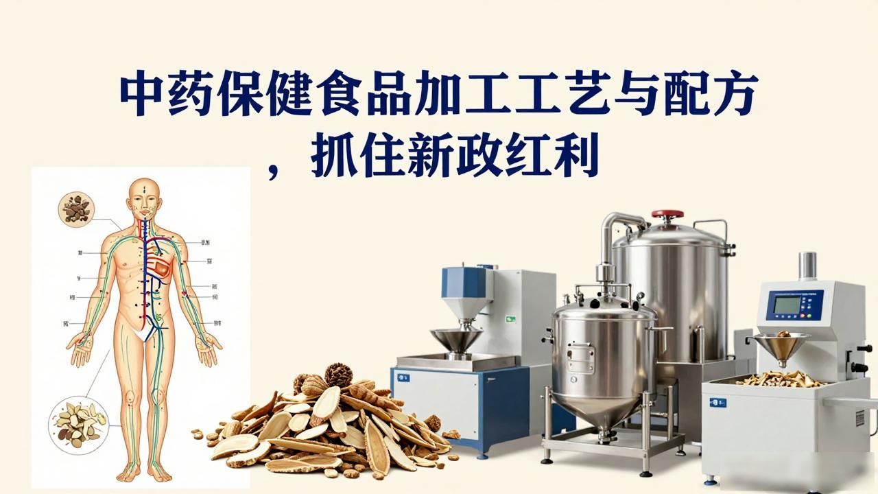 中药保健食品加工工艺与配方,抓住新政红利