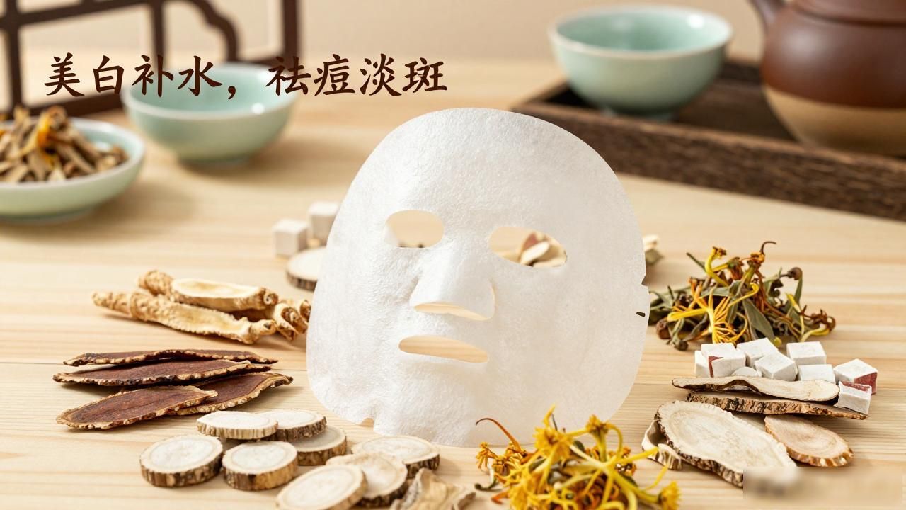 中药美白补水面膜配方:当归丹参祛痘淡斑,皮肤细嫩有光泽