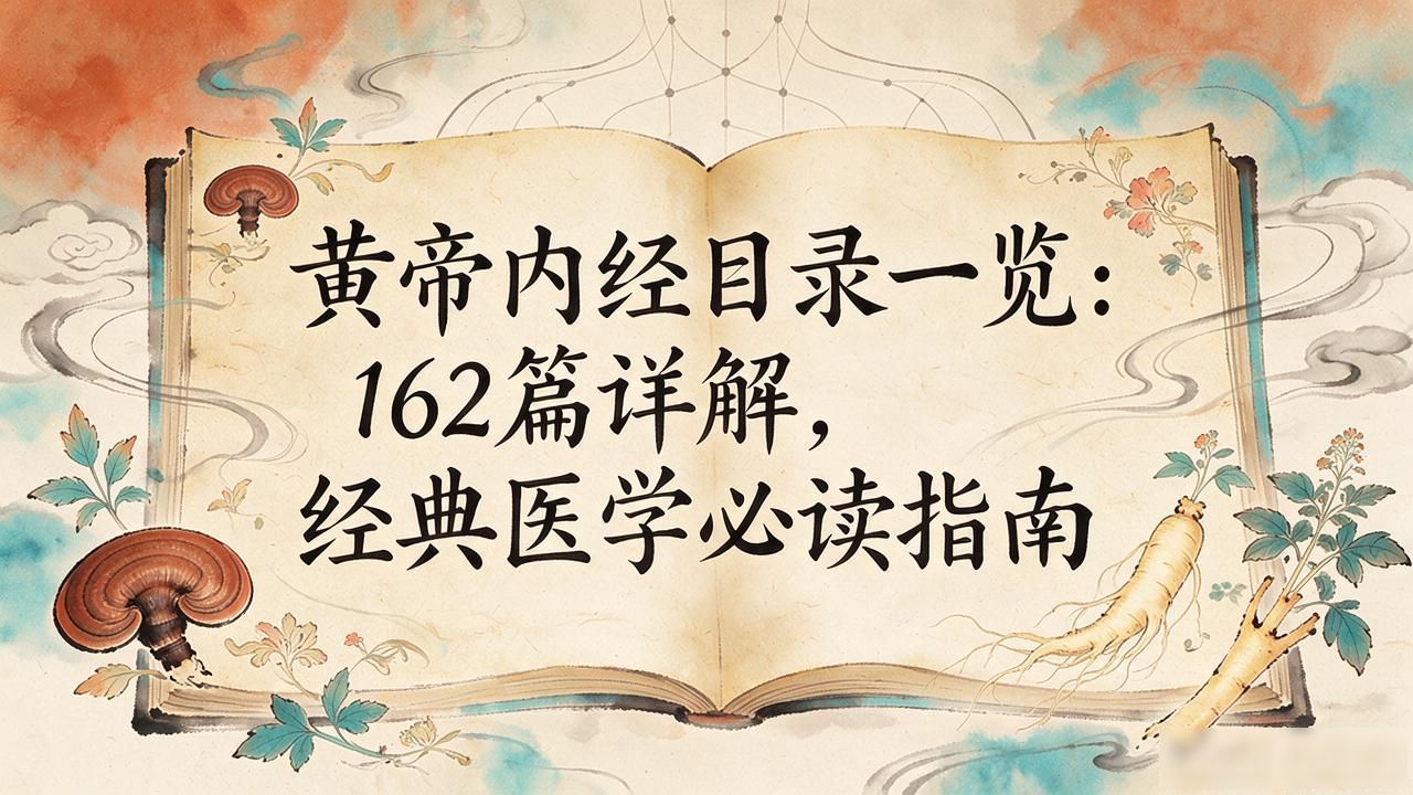 黄帝内经目录一览：162篇详解，经典医学必读指南