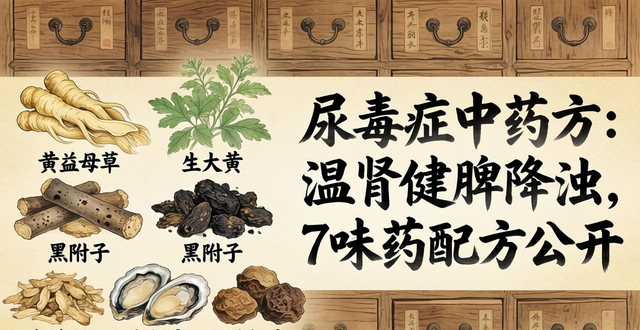 尿毒症中药方：温肾健脾降浊，7味药配方公开