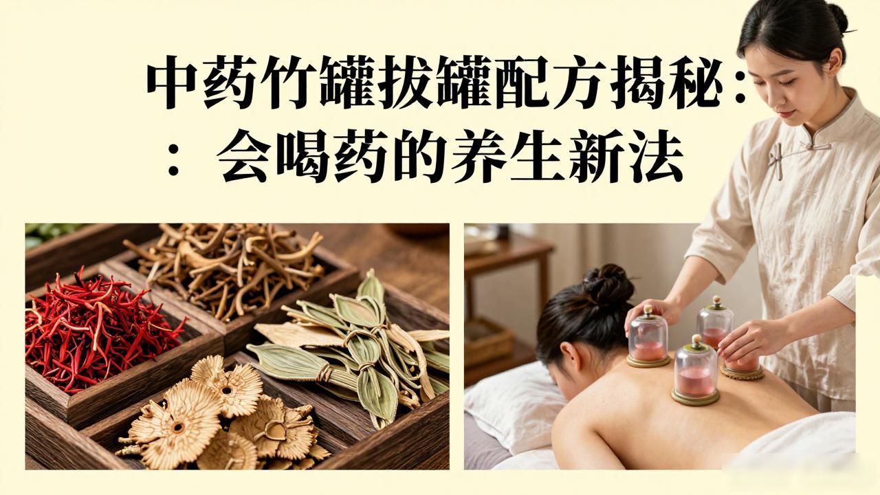 中药竹罐拔罐配方揭秘：会喝药的养生新法