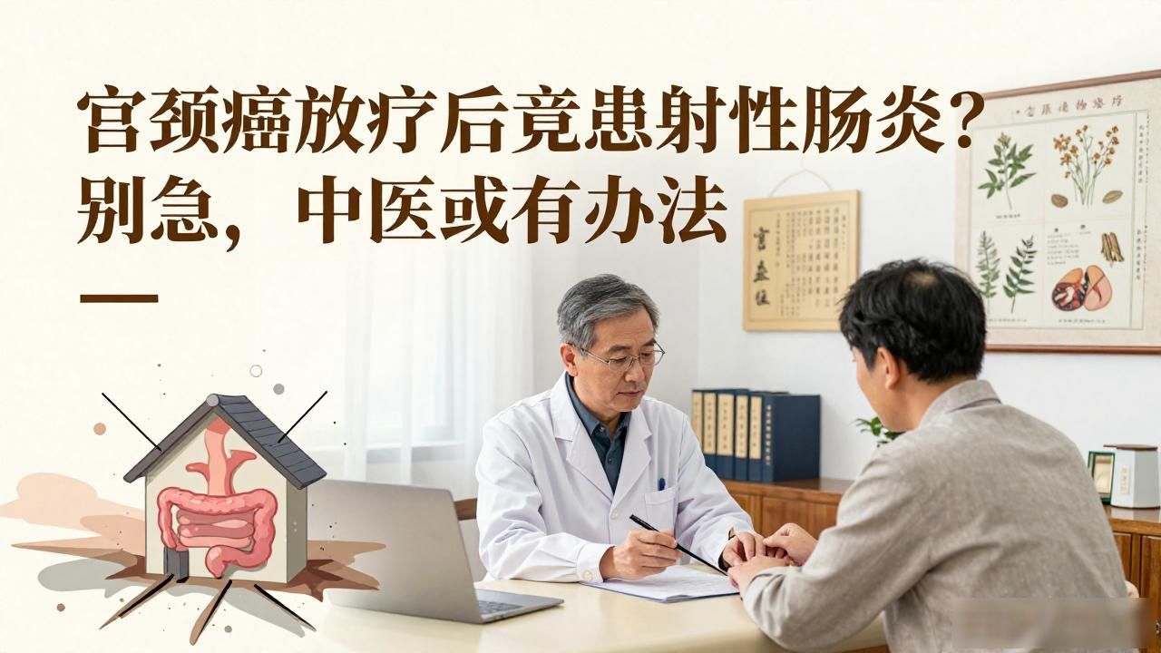宫颈癌放疗后竟患放射性肠炎?别急,中医或有办法