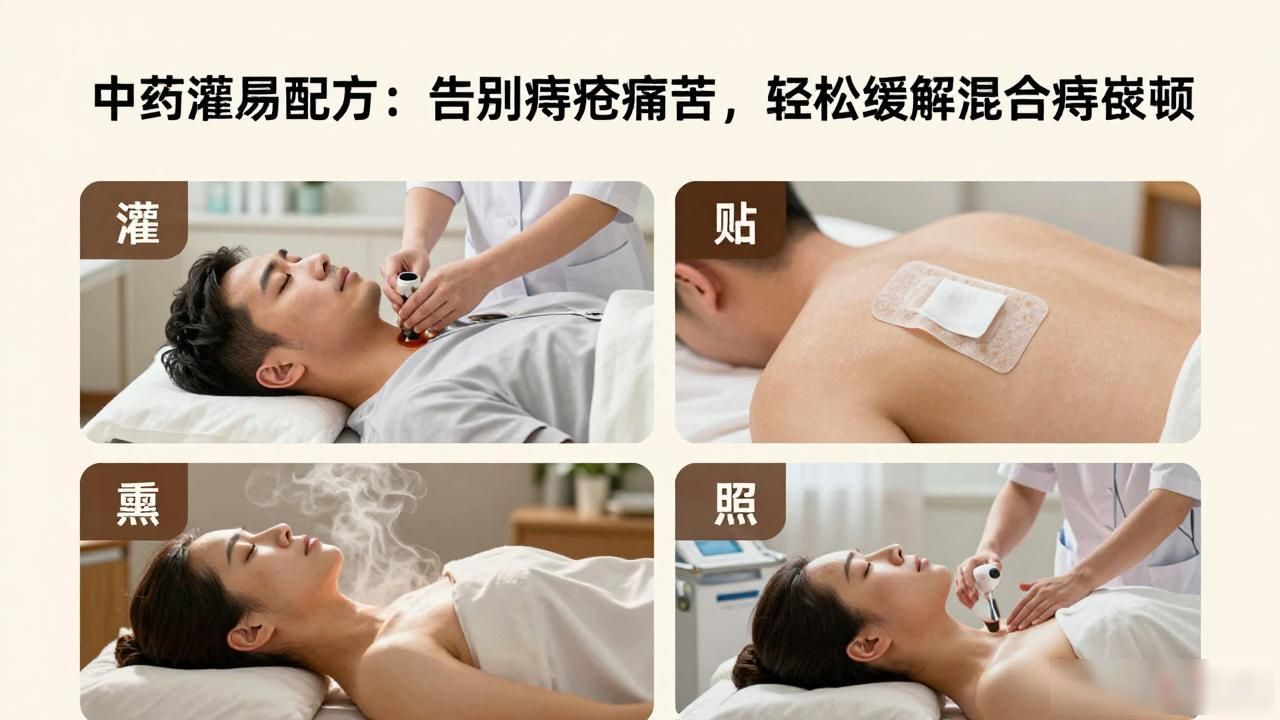 中药灌肠配方大全:告别痔疮痛苦,轻松缓解混合痔嵌顿