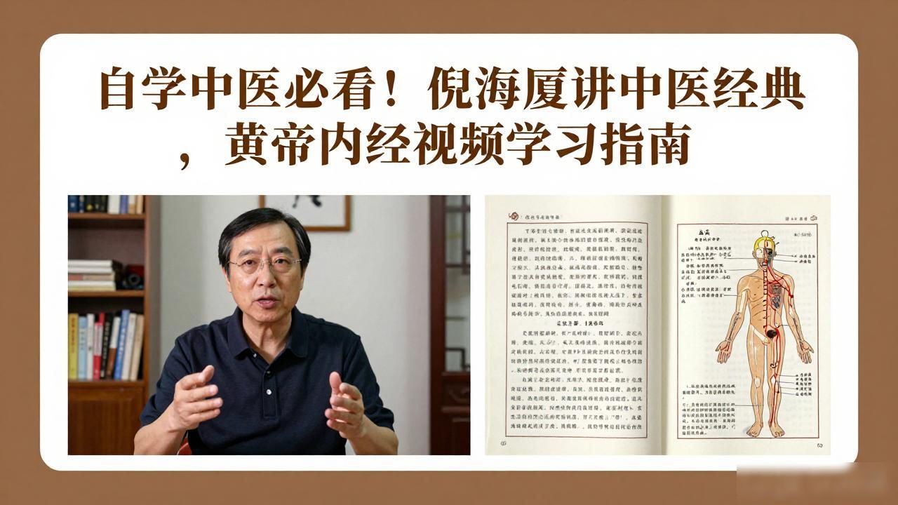 自学中医必看!倪海厦讲中医经典,黄帝内经视频学习指南