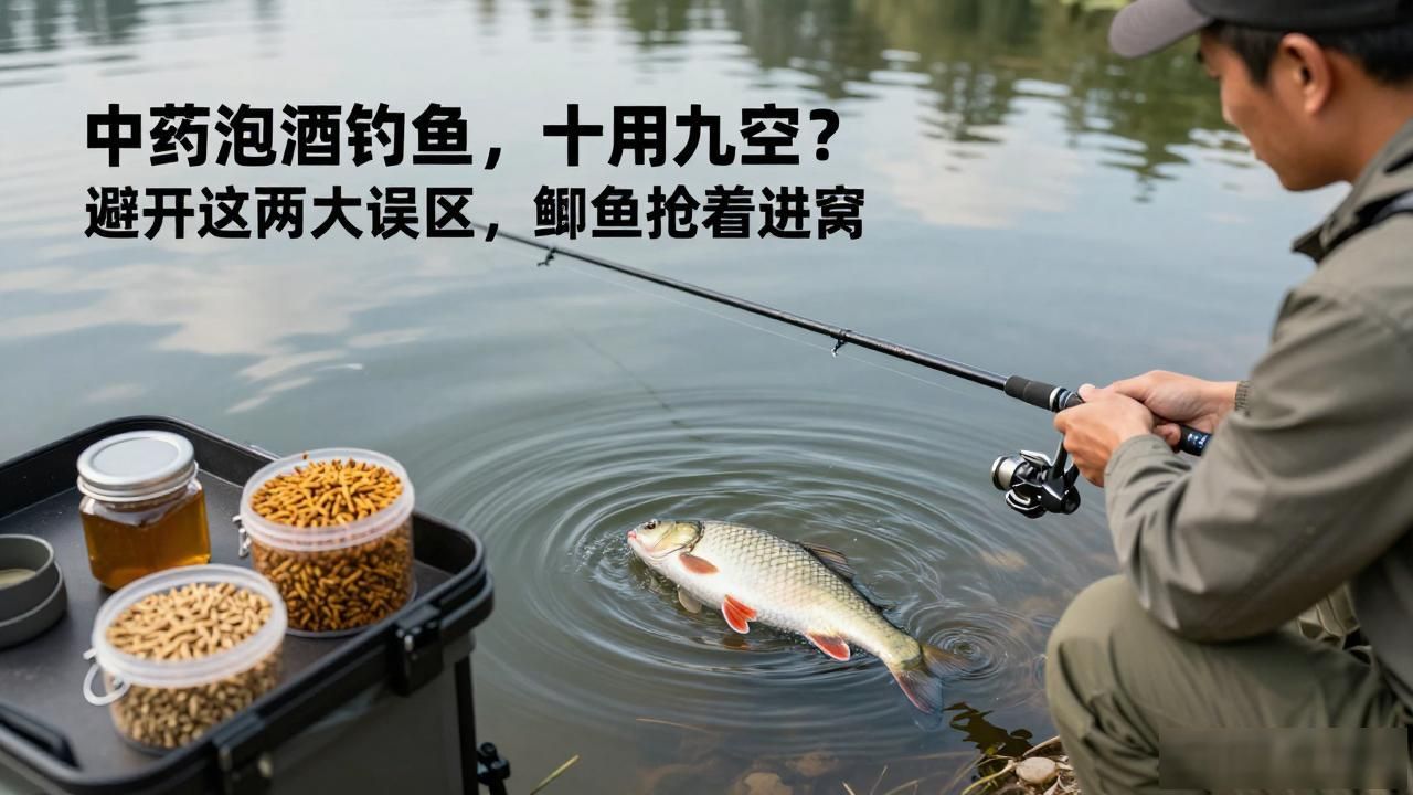 中药泡酒钓鱼,十用九空?避开这两大误区,鲫鱼抢着进窝