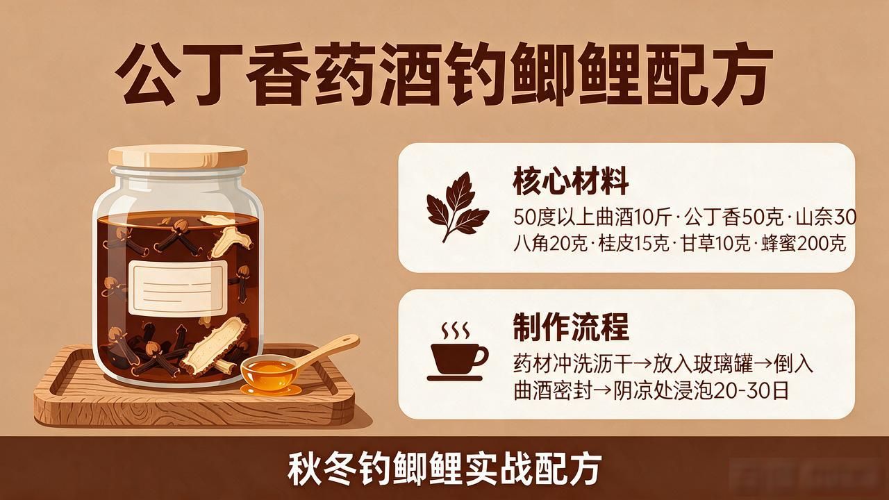 中药泡酒钓鱼怎么才有效？分清公母丁香是关键