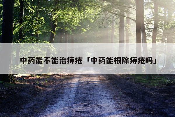 中药能不能治痔疮「中药能根除痔疮吗」