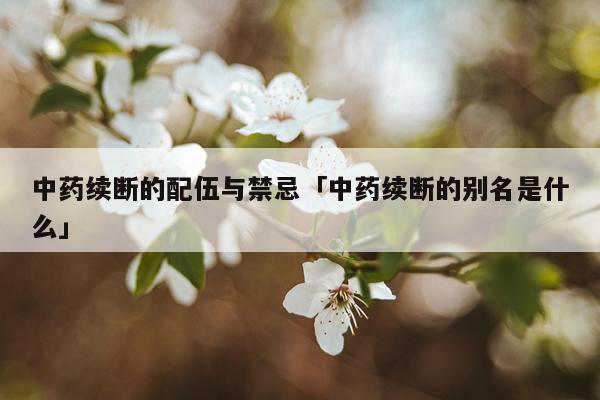 中药续断的配伍与禁忌「中药续断的别名是什么」