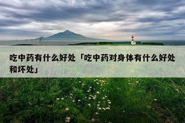 吃中药有什么好处「吃中药对身体有什么好处和坏处」