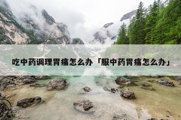 吃中药调理胃痛怎么办「服中药胃痛怎么办」