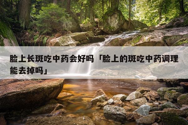 脸上长斑吃中药会好吗「脸上的斑吃中药调理能去掉吗」