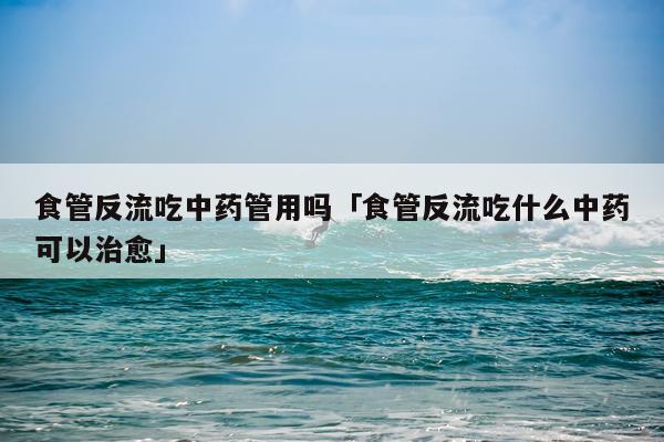 食管反流吃中药管用吗「食管反流吃什么中药可以治愈」