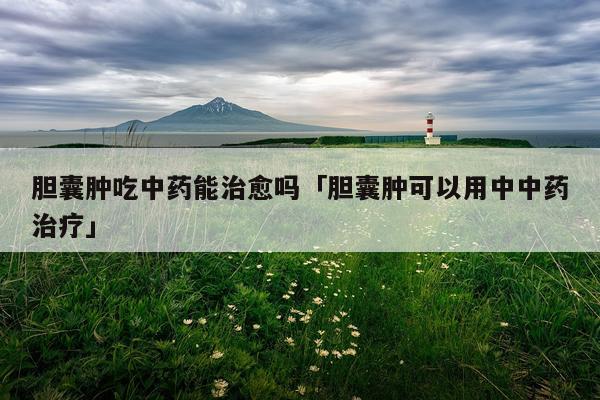 胆囊肿吃中药能治愈吗「胆囊肿可以用中中药治疗」