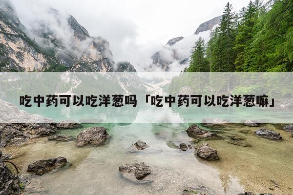 吃中药可以吃洋葱吗「吃中药可以吃洋葱嘛」