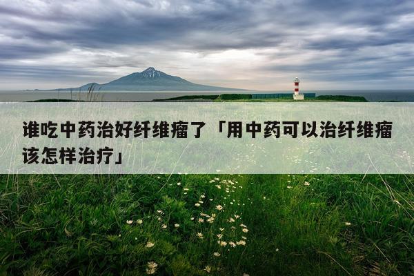 谁吃中药治好纤维瘤了「用中药可以治纤维瘤该怎样治疗」