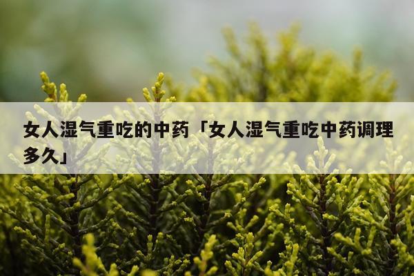 女人湿气重吃的中药「女人湿气重吃中药调理多久」