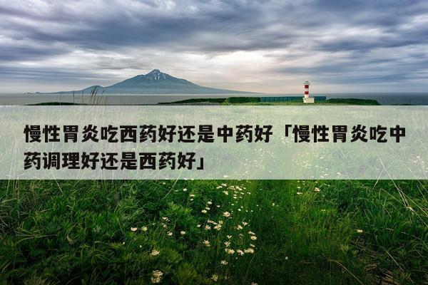 慢性胃炎吃西药好还是中药好「慢性胃炎吃中药调理好还是西药好」
