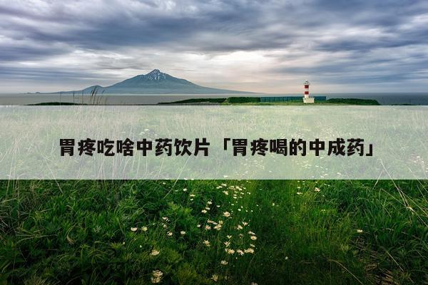 胃疼吃啥中药饮片「胃疼喝的中成药」