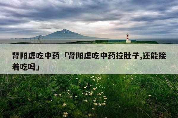 肾阳虚吃中药「肾阳虚吃中药拉肚子,还能接着吃吗」