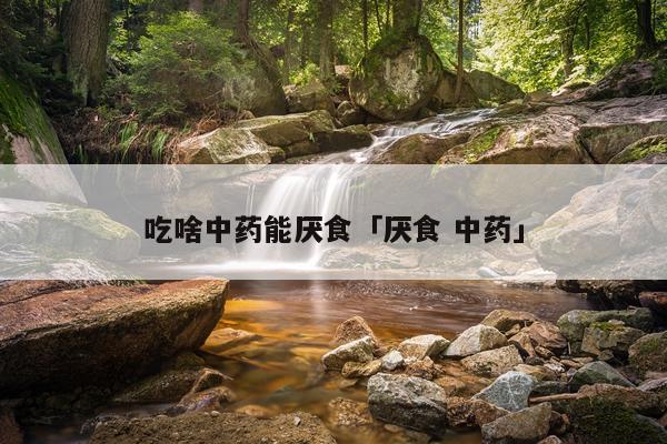 吃啥中药能厌食「厌食 中药」