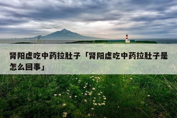 肾阳虚吃中药拉肚子「肾阳虚吃中药拉肚子是怎么回事」