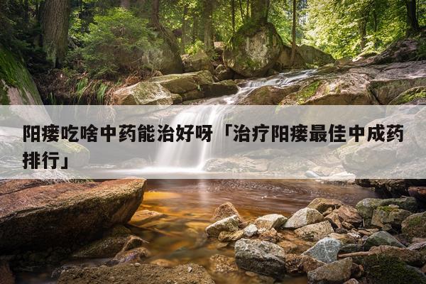 阳瘘吃啥中药能治好呀「治疗阳瘘最佳中成药排行」