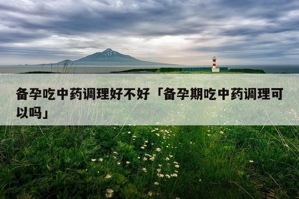 备孕吃中药调理好不好「备孕期吃中药调理可以吗」