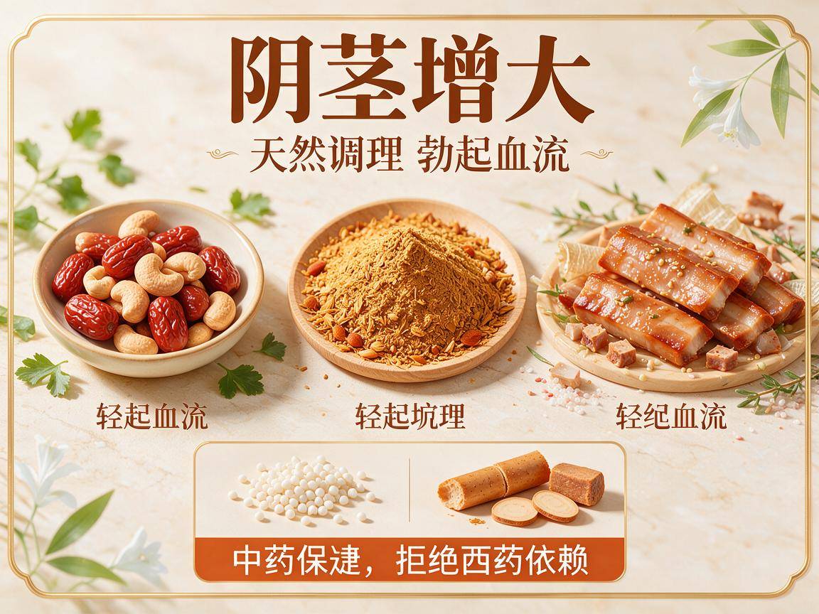 阴茎增大中药配方：天然调理勃起血流，拒绝西药依赖