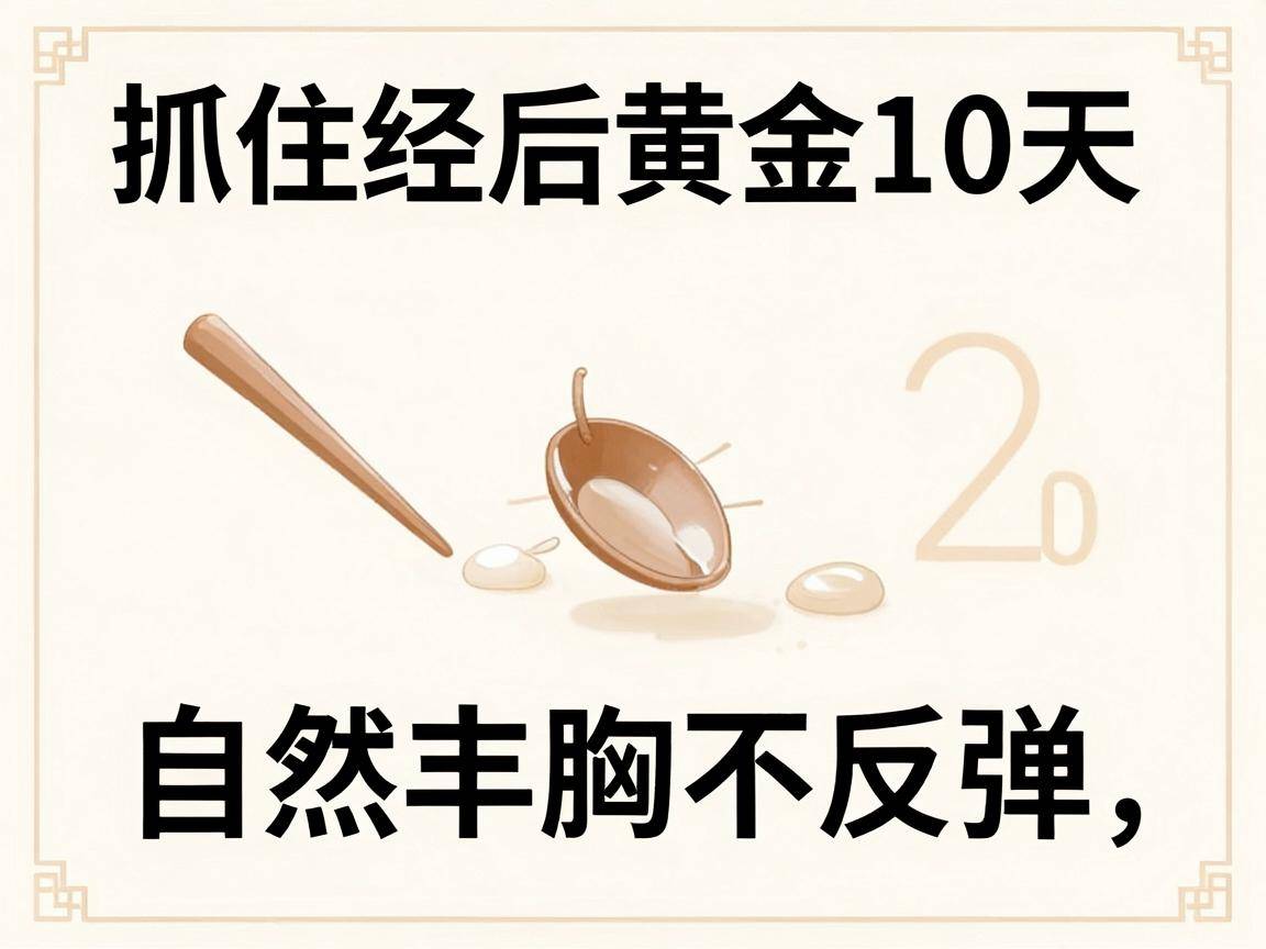 丰胸中药配方大全：抓住经后黄金10天，自然丰胸不反弹